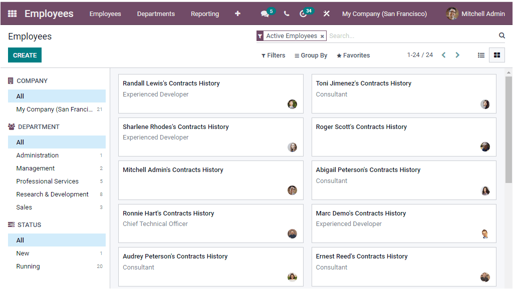 odoo-employee