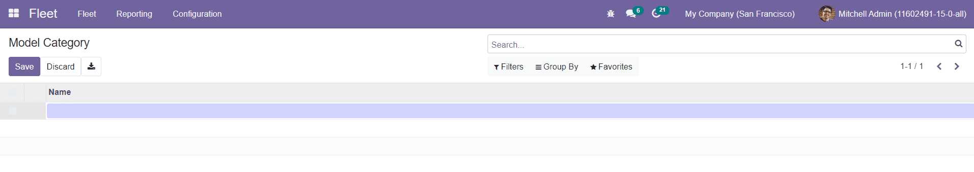 Odoo 15 Fleet