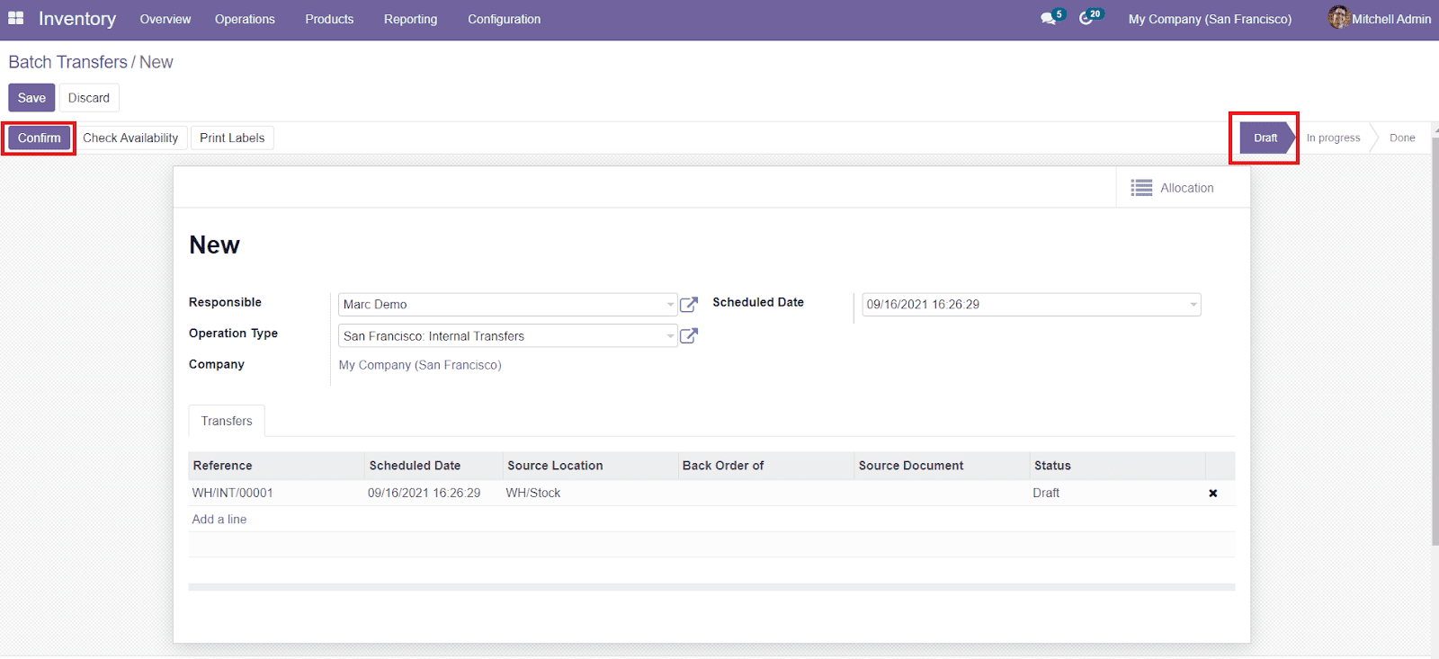 Odoo 15 Inventory