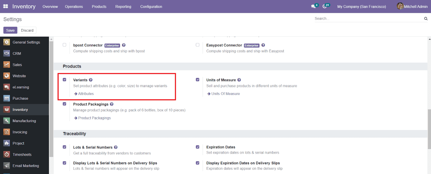 Odoo 15 Inventory