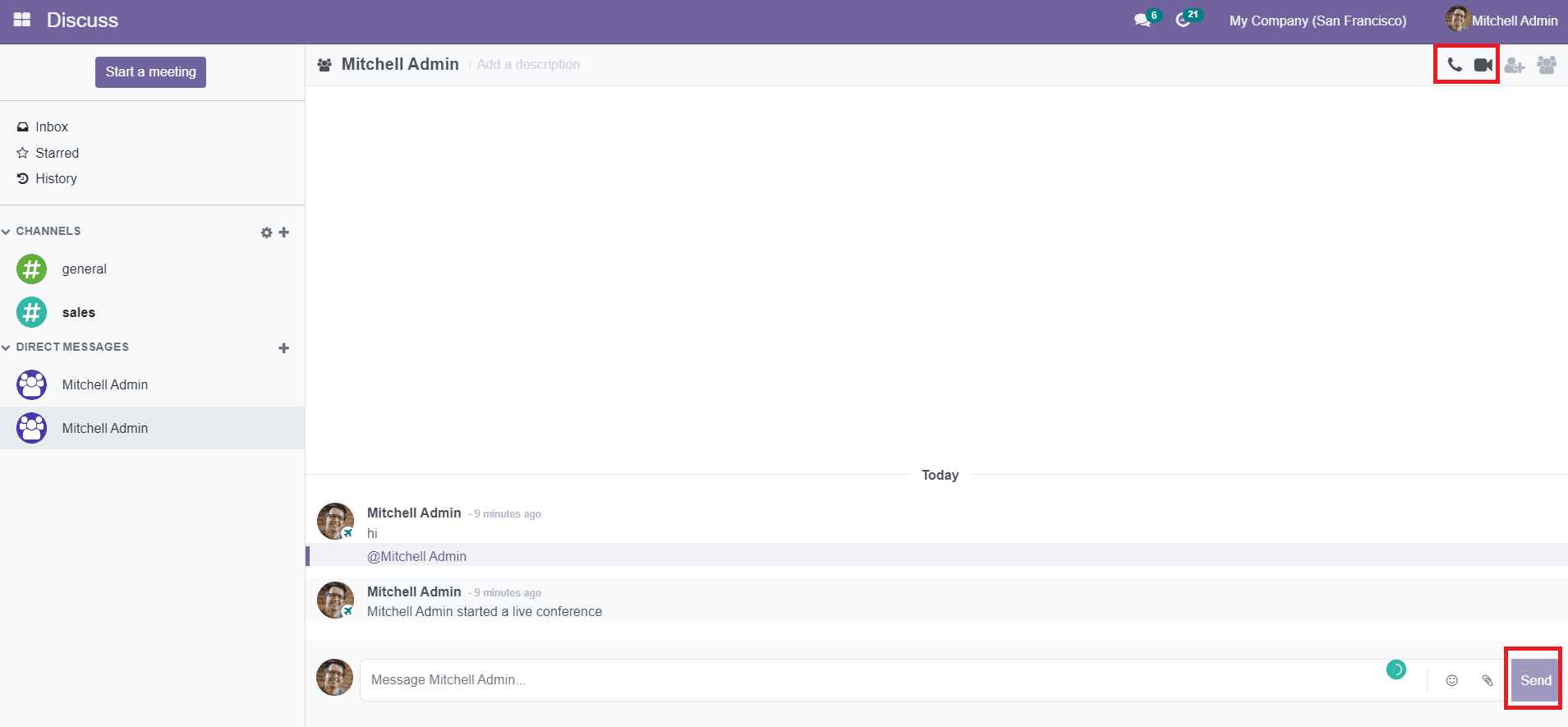 Odoo 15 Discuss