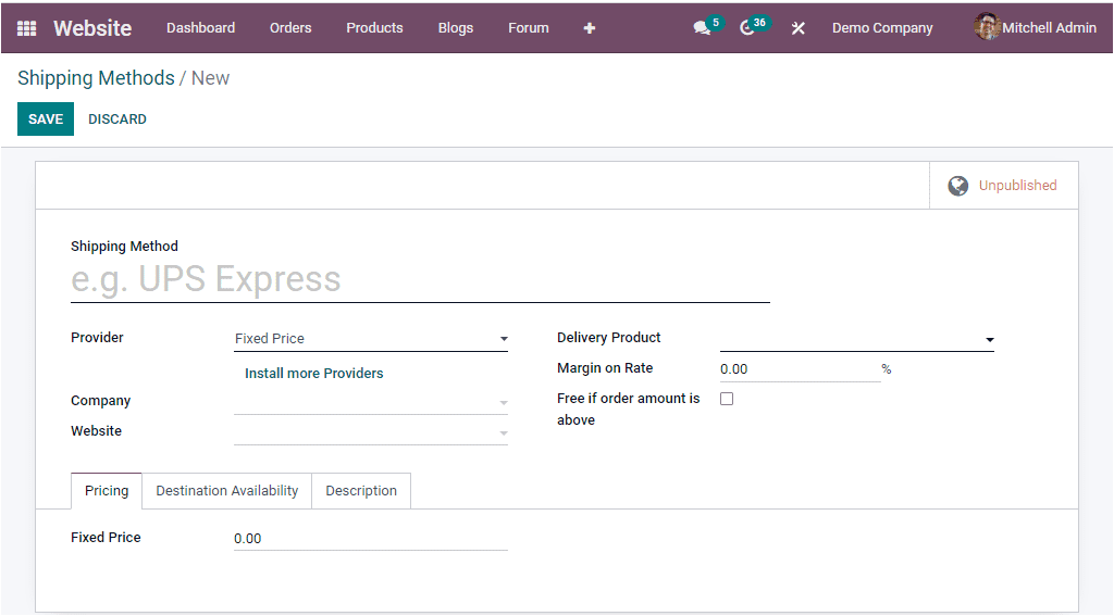 Odoo 15 Website Ecommerce